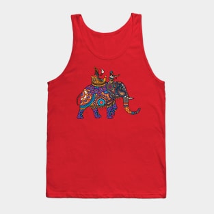 Indian ornate maharajah elephant Tank Top